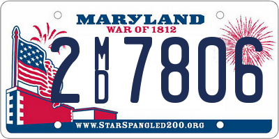 MD license plate 2MD7806