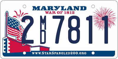 MD license plate 2MD7811