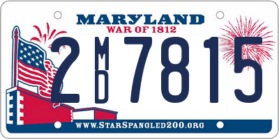 MD license plate 2MD7815