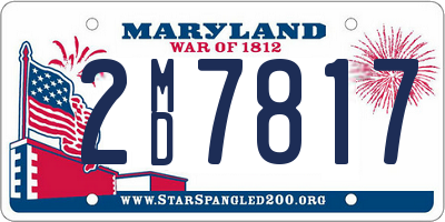 MD license plate 2MD7817