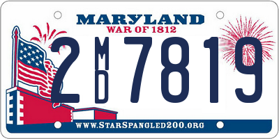 MD license plate 2MD7819