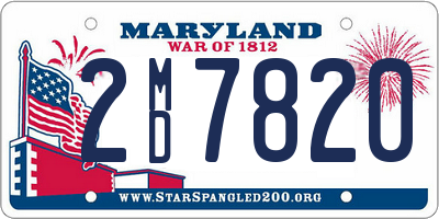 MD license plate 2MD7820