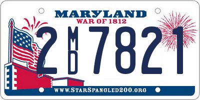 MD license plate 2MD7821