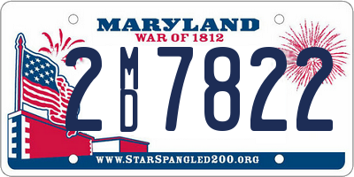 MD license plate 2MD7822