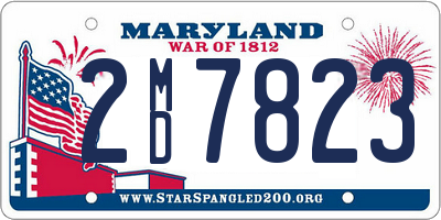 MD license plate 2MD7823