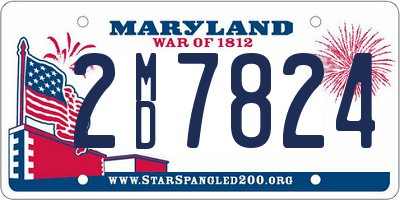 MD license plate 2MD7824