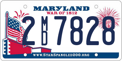 MD license plate 2MD7828