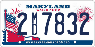 MD license plate 2MD7832