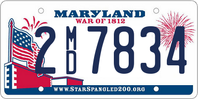 MD license plate 2MD7834