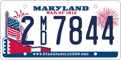 MD license plate 2MD7844