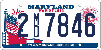 MD license plate 2MD7846