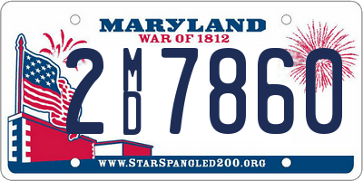 MD license plate 2MD7860