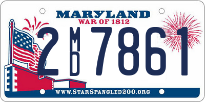 MD license plate 2MD7861