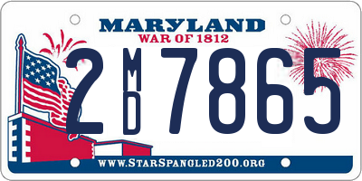 MD license plate 2MD7865