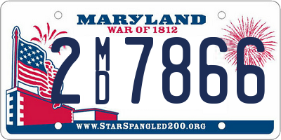 MD license plate 2MD7866