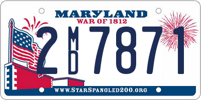 MD license plate 2MD7871