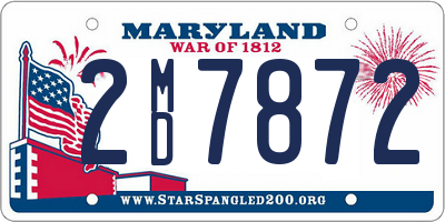 MD license plate 2MD7872