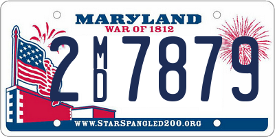 MD license plate 2MD7879