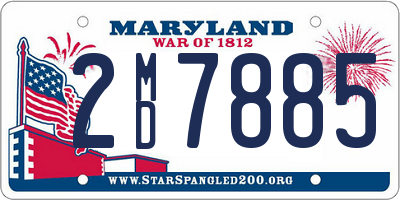 MD license plate 2MD7885