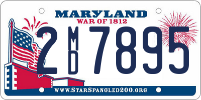 MD license plate 2MD7895