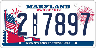 MD license plate 2MD7897