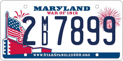 MD license plate 2MD7899