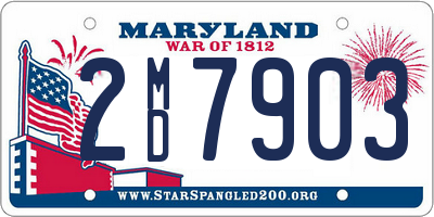 MD license plate 2MD7903