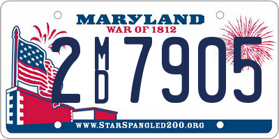 MD license plate 2MD7905