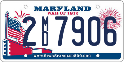 MD license plate 2MD7906