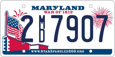 MD license plate 2MD7907