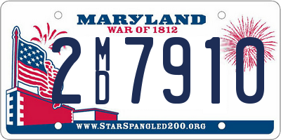 MD license plate 2MD7910