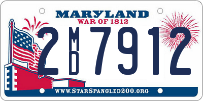 MD license plate 2MD7912