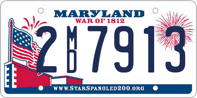 MD license plate 2MD7913