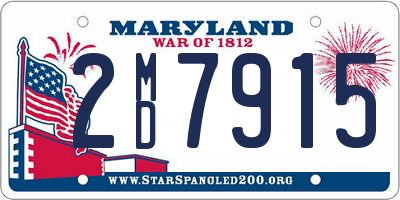 MD license plate 2MD7915