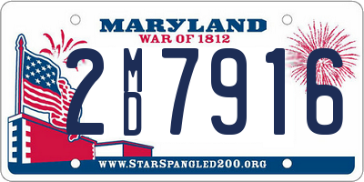 MD license plate 2MD7916