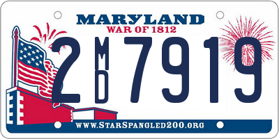 MD license plate 2MD7919