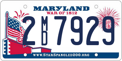 MD license plate 2MD7929