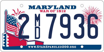 MD license plate 2MD7936