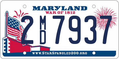 MD license plate 2MD7937