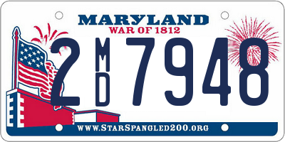 MD license plate 2MD7948