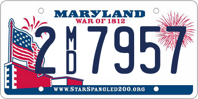 MD license plate 2MD7957