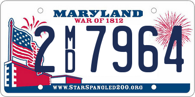 MD license plate 2MD7964