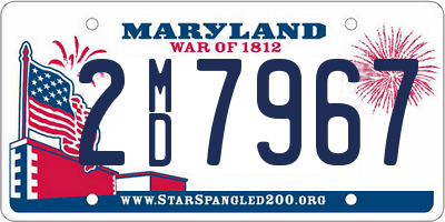 MD license plate 2MD7967