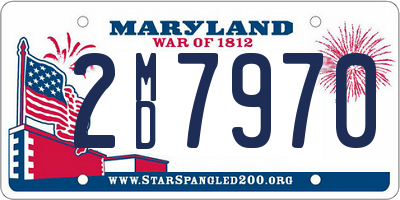 MD license plate 2MD7970