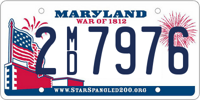 MD license plate 2MD7976