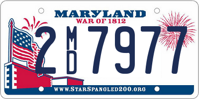 MD license plate 2MD7977