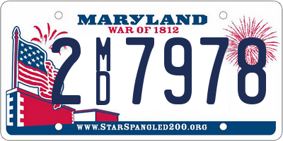 MD license plate 2MD7978