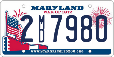 MD license plate 2MD7980