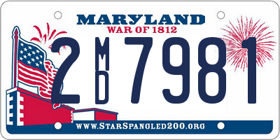 MD license plate 2MD7981