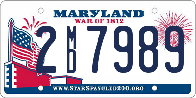 MD license plate 2MD7989